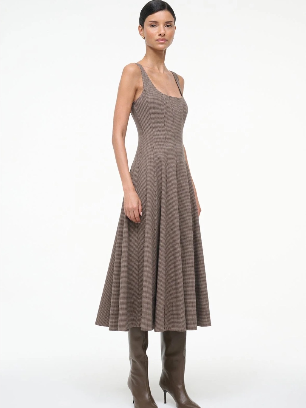 Staud Wells Dress - Houndstooth - Nwt!